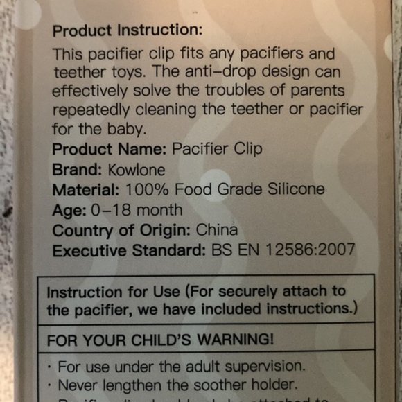 Baby Boy & Girl 2 Pack Silicone Bead Pacifier/Teether Toy Clip - Picture 6 of 11